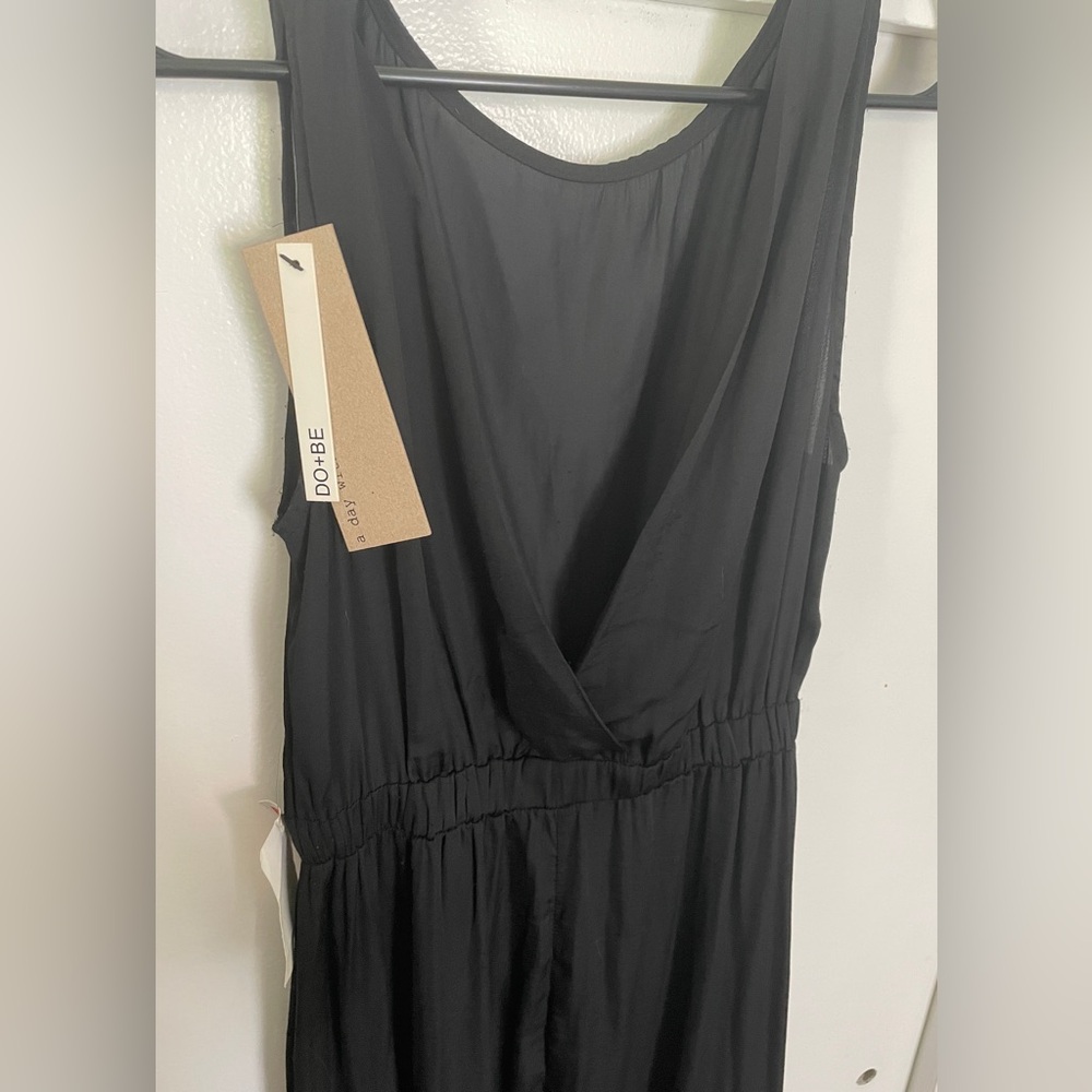 DO+BE Black Maxi Dress V Back